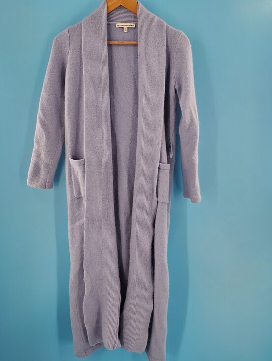 The Cashmere Project Sweaters - Blue 100% cashmere long cardigan S